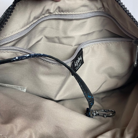 Kipling Presto Up Waistpack Black and Blue Star Print - Picture 5 of 12